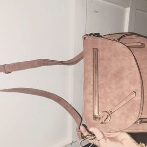 Elegant Pink fold over messager purse